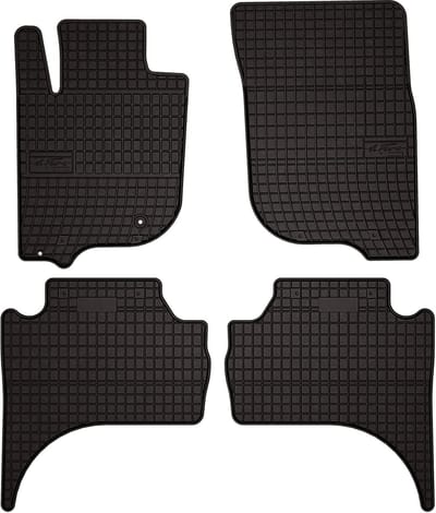 Wielganizator SolidPRO - Rubber Automatten - Mitsubishi L200 VI - Zwart - Op Maat Gemaakt