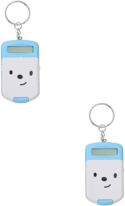 Rekenmachine Set - Mini Teller - Examen en Studie - Cartoon Ontwerp - 6 x 4 x 2 cm - Hemelsblauw