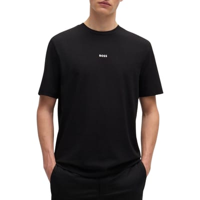 BOSS Orange TChup Heren Crew Neck T-shirt met Klein Logo NOS