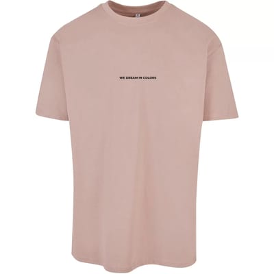 Mister Tee - We Dream in Colors Oversize Heren T-shirt - XS - Roze