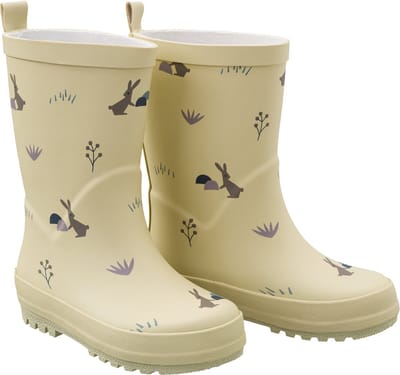 Fresk Regenlaarzen voor Kinderen 22 - Regenlaarsjes voor Unisex - Kaplaarzen - Zand - Rabbit Sandshell