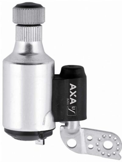 DYNAMO AXA 8201 ALU STALEN LOOPWIEL DUBBELE AANSLUITING LINKS