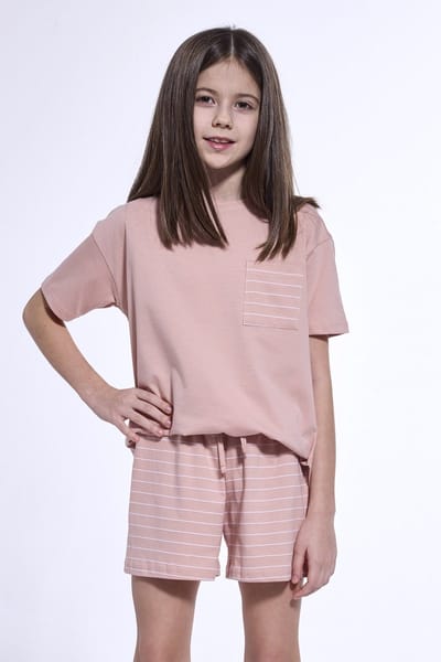 Cornette Katoenen Pyama Meisjes | Korte Mouw Korte Broek | Shortama | Lagoon 569/111 134/140
