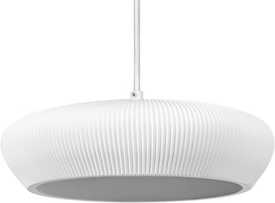 OSRAM DECOR Plaster Pure gips hanglamp, 283 mm, donkergrijs met metaal en gips behuizing, voor moderne binnenverlichting, flexibele lampkeuze dankzij de E27 fitting