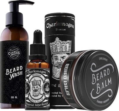Charlemagne Baardolie voor Mannen – Durmont | Warme Mahogany-geur – Premium baardverzorging, conditioner & moisturizer – Arganolie, Jojoba, Ricinusolie – Stopt baardjeuken, maakt ruw haar zacht