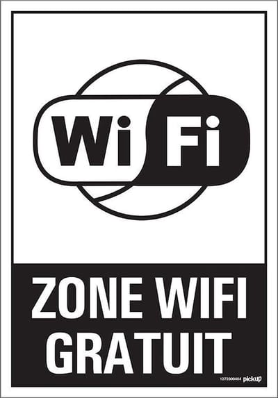 Pickup bord panneau 23x33 cm Combi - Zone WiFi gratuit