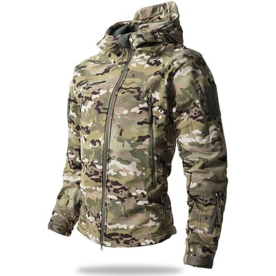Veste de camouflage tempête toutes saisons 3 en 1 pour homme, veste tendance, coupe-vent respirante, veste de sport de plein air 2XL black