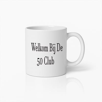 Welkom Bij De 50 Club – Mijlpaal Verjaardag Koffiemok – Perfect Cadeau voor 50e Verjaardag