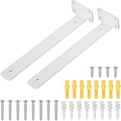 Plankhouders - Zwevende steunen - Opbergruimte creëren - Onzichtbaar effect - 300 mm - Wit