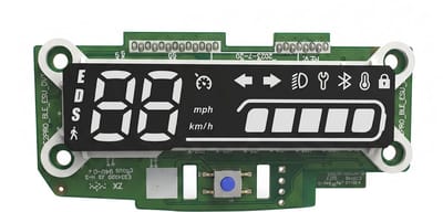 Segway-Ninebot, Dashboard Scherm Origineel Geschikt voor Ninebot E2 Pro Step Met Knop, Zwart / Groen
