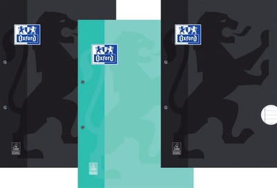 Oxford Voordeelpak - Cursusblokken - 3x A4 - Lijn - Schrijfblok - 100 vel