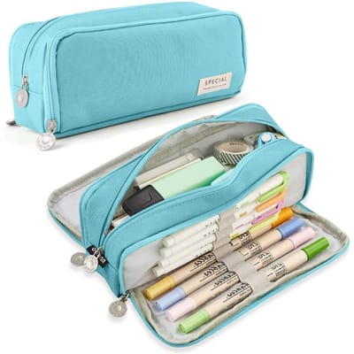 Etui met grote capaciteit 3 compartimenten multifunctionele pennenzak voor meisjes jongen school student kantoor kantoorartikelen organizer