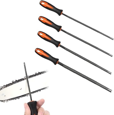 Set van 4 Hoogwaardige Metalen Vijlenset voor DIY Klussen - Inclusief Ronde Vijlen van 3.2mm, 4mm, 4.8mm en 5.5mm voor Precisiewerk en Metalen Projecten