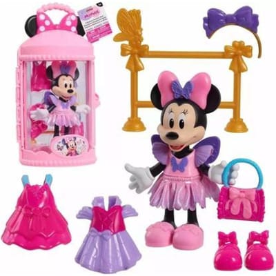 Mickey Mouse Minnie Mouse Fabulous Fashion Doll - Lichtroze hoesje Speelfiguren & personages