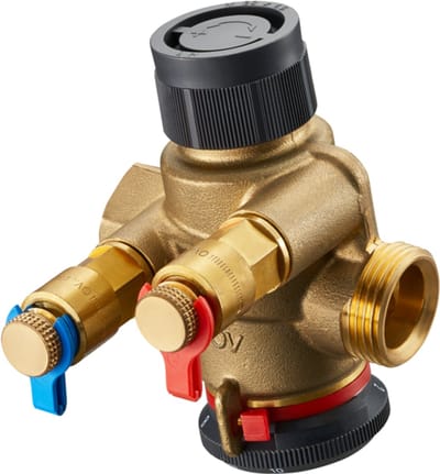 Oventrop Cocon QTZ inregelafsluiter + meetnippels DN20 3/4" bi.dr.333744