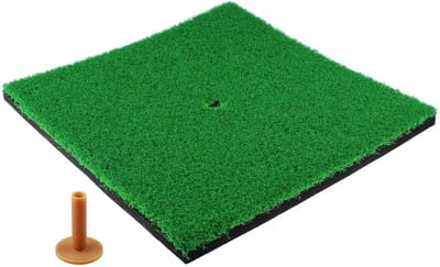 Golf Oefenmat - Golfmat - Golfslag Oefenen - Antislip Rubberen Basis - 30.5 x 30.5 cm - Groen