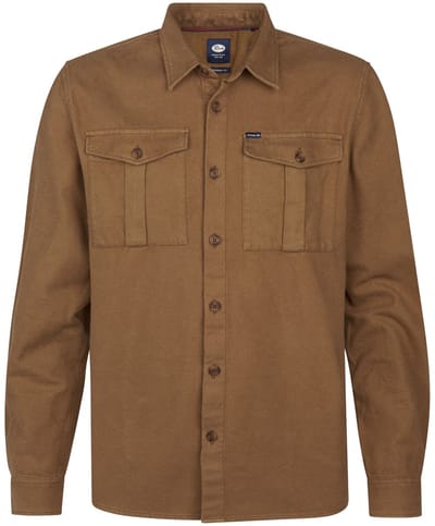 Petrol Industries Heren overshirt m-3050-sil415 7151 chestnut