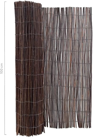 Masters of Bamboo® Wilgenmat Natura - 300 x 100 cm - Natuurlijke schutting op rol - Balkonscherm