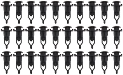 Dailygoods- Bumper Clips 30 Stuks - Auto Clips - Vervangingsclips - Zwart Kunststof - Slijtvast - Compatibel met Lexus/Toyota - Autoclips