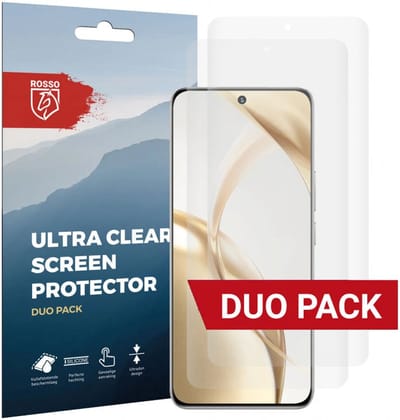 Rosso Screen Protector Geschikt voor Honor 200 | Ultra Clear Duo Pack | TPU Folie | Case Friendly Beschermfolie | 2 Stuks