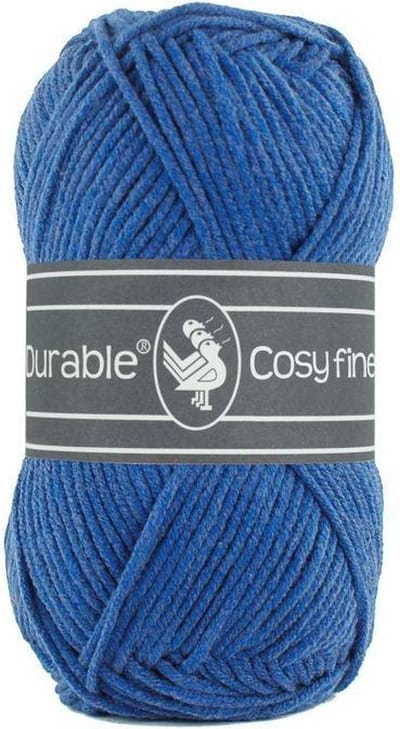 Durable Cosy Fine - acryl en katoen garen - Cobalt blauw 2103 - 5 bollen