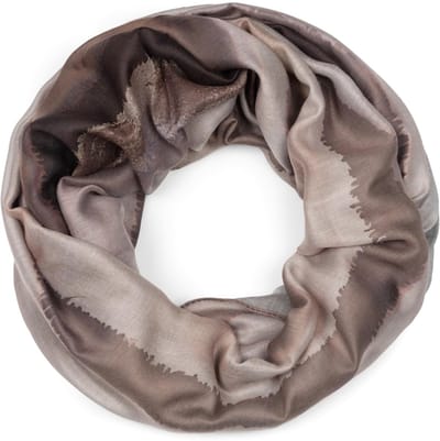 styleBREAKER Dames Loop sjaal met elegant aquarel kleurverloop, lichte en zachte colsjaal, meerkleurig 01017163