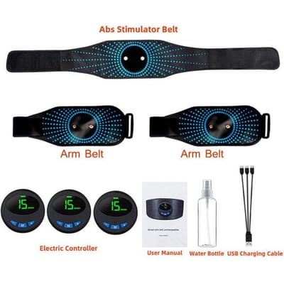 EMS Spierstimulator Toner Abdominale Trainer Riem Buik Gewichtsverlies Lichaam Afslanken Vormgeven Home Gym Fitness Equiment Unisex