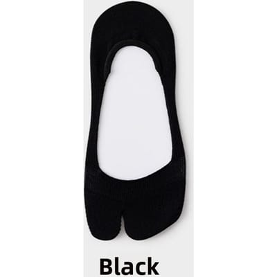 Twee-tenen sokken dames zomer katoenen sokken bootsokjes ademend zweetabsorberend onder-teen onzichtbaar lage schacht antislip sokken white