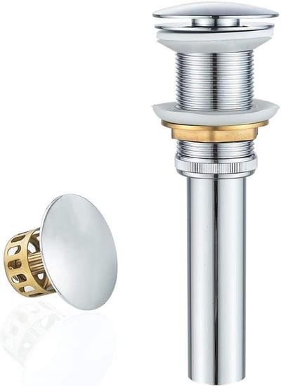 Wastafel Afvoer - Stopkraan Mand - Badkamer Vernieuwen - Massief Metalen Constructie - Standaard 1 3/4" - Chroom