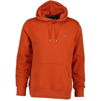 Gant Trui Shield Hoodie Subtle Logo Deep Orange / male