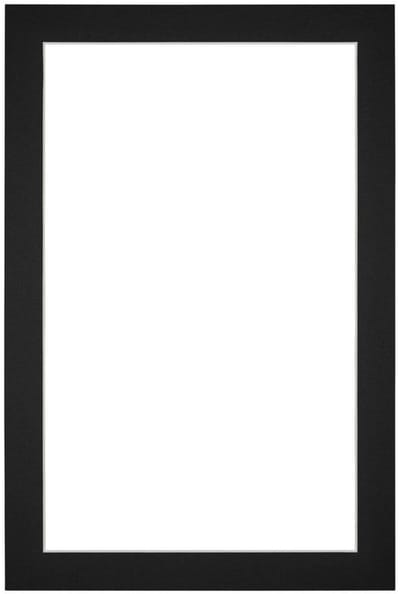 Passe-Partout Fotomaat 55x85 cm - Lijstmaat 67x98 cm - Zwart - Museumkarton - Fotolijst niet inbegrepen