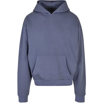 Build Your Brand - Ultra Heavy Cotton Box Hoodie - Vintage Blue maat M