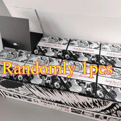 Originele Junji Ito Set Pocket Curse Serie Blind Box Ingenieus Wezen Monster Verschrikkelijk Speelgoed Collectie Decoratie Kinder Cadeaus gray