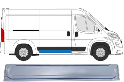 Schuifdeur reparatiepaneel binnen voor Opel Movano 2021-2026 / Rechts