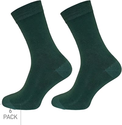 Boru Bamboo - 6-Pack - Nette Sokken - Bamboe - Naadloos - Heren / Dames - groen - 35-38 - 2301