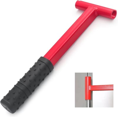 Scharnieraanpassingsgereedschap - Scharniersleutel Bender - Deuren Afstellen - Lange Handgreep - 419 x 124 cm - Rood