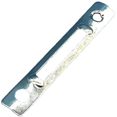 Dailygoods- Deurvergrendeling - Slagplaat voor Insteekslot - Aluminium Deurslot - Duurzaam - Eenvoudig te Installeren - Elegant Design (77 x 12,5 mm)