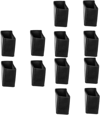 Ladder Voetbeschermers - Antislip Matten - Vloeren Beschermen - Duurzaam Rubber - 12 Stuks - Zwart