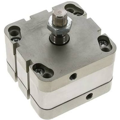 ISO 21287 Compacte Dubbelwerkende Cilinder 80-10mm - Magnetisch - Mannelijke Stang