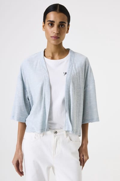 GARCIA Dames Effen Vest Blauw 3/4 sleeve