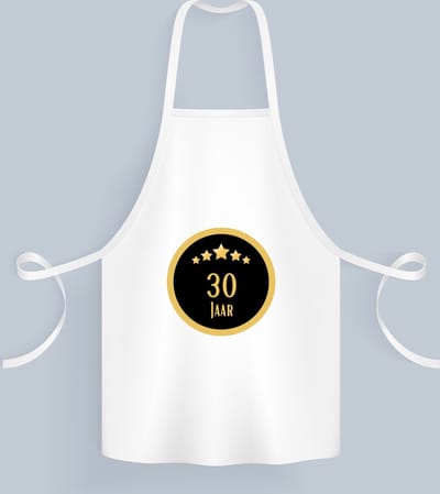 Akyol - 30 jaar Keukenschort - Hoera 30 jaar - iemand die 30 jaar is geworden of 30 jaar lang een relatie hebben of getrouwd zijn - verjaardagscadeau - verjaardag - cadeau - kado - geschenk - gift - relatie - trouwdag - jubileum - 82 bij 71 cm