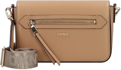 DKNY Schoudertas Bryant Ave Flap Crossbody Bag Cappucino Lichtbruin