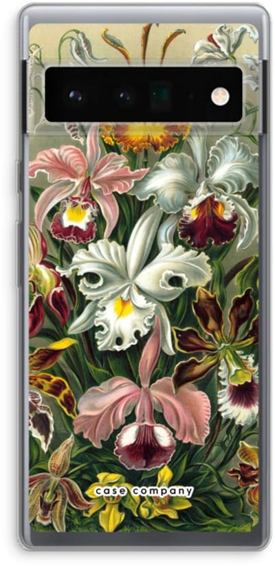 Case Company® - Hoesje geschikt voor Google Pixel 6 Pro hoesje - Haeckel Orchidae - Soft Cover Telefoonhoesje - Bescherming aan alle Kanten en Schermrand