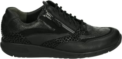 Durea - 6306 H - Lage sneakersDames sneakers - Kleur: Zwart - Maat: 38