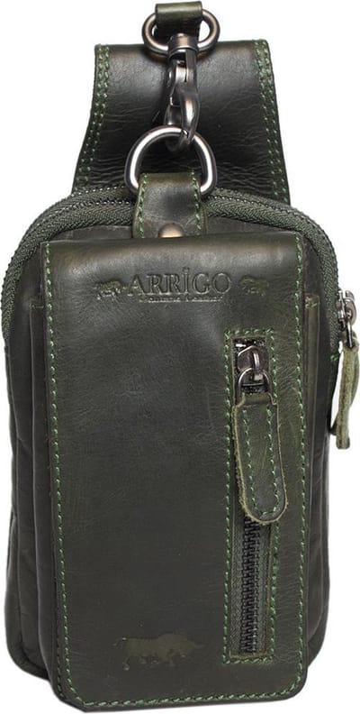 Riemtasje - Groen - Leer - Heuptas - Fanny Pack - Festival - Tasje - Riem