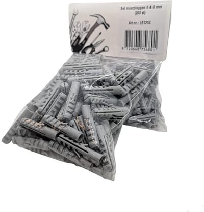 LB Tools Set muurpluggen 6 mm + 8 mm (200st)