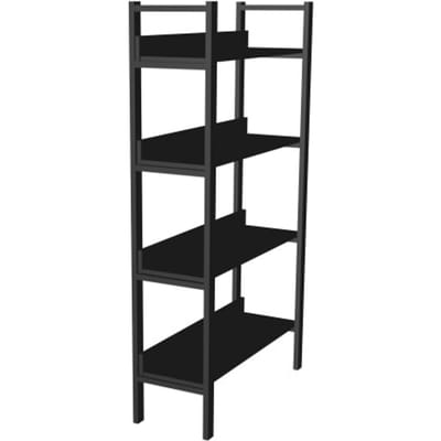 4livingz Retro Boekenkast Stellingkasta met 4 planken 30x80x144 cm