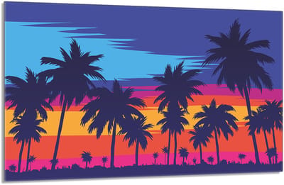 TMK ArtDeko - Snijplank/Beschermpaneel - Glas - 80x52 cm - Veelkleurig