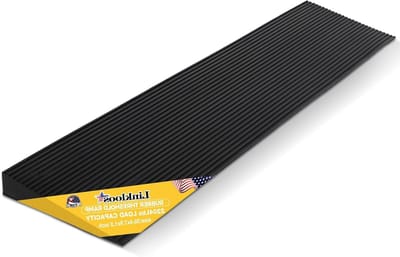 3 cm rubberen drempelhelling, antislip deurhelling van stevig rubber met een draagvermogen van 999,7 kg, draagbare deurhelling op maat te snijden voor oprit, trottoir, treden