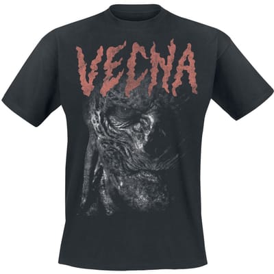 Stranger Things T-shirt - Season 5 - Vecna - Face - L tot XXL - voor Mannen - zwart